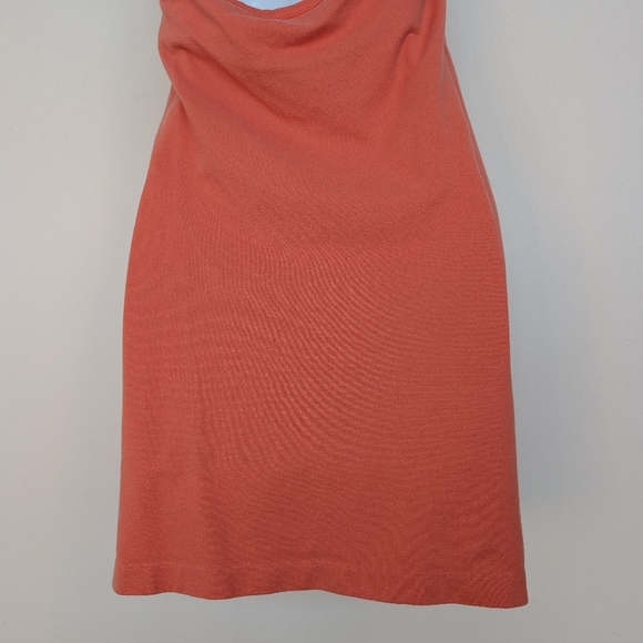 Y2K Lacoste Babydoll Halter Top V Neck Sleeveless Cotton Mini Dress Sz 40/M - Picture 8 of 16